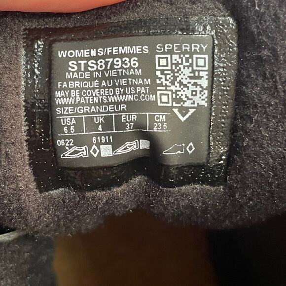 Sperry® woman's Saltwater Seacycled™ Duck Boots black 6. - Picture 10 of 10